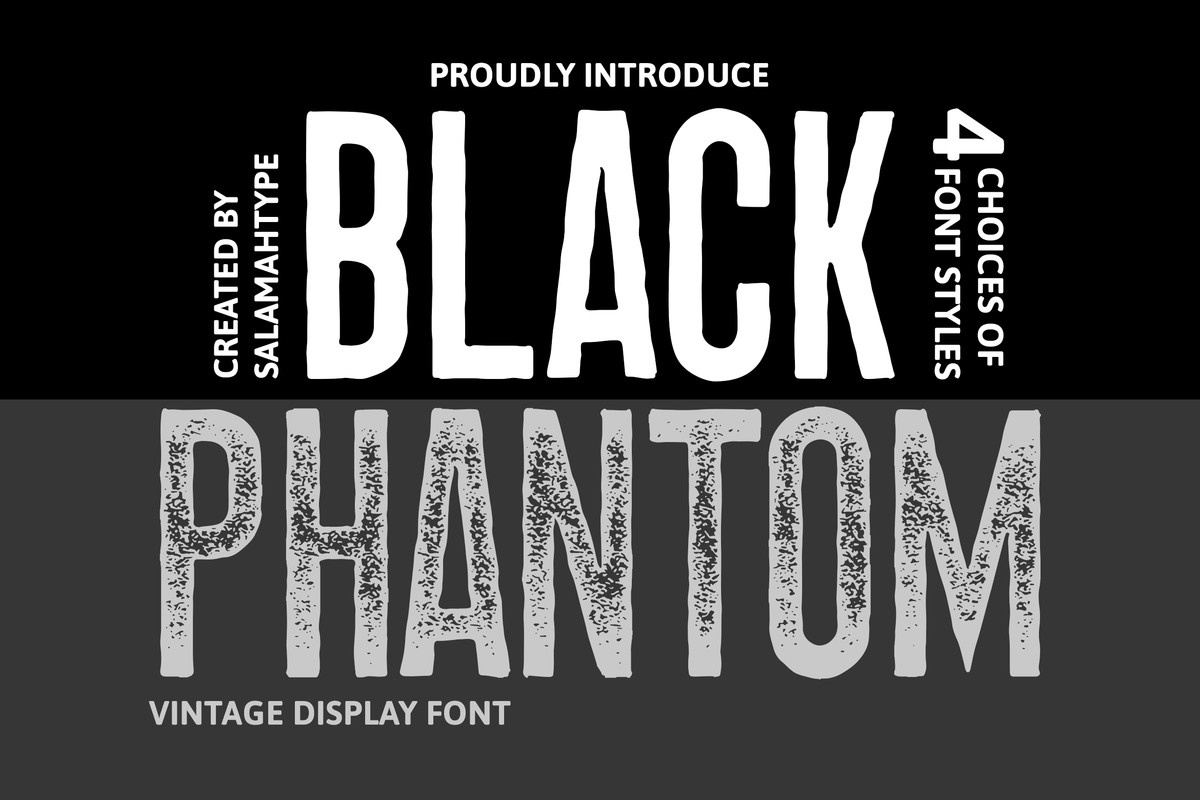 Schriftart Black Phantom