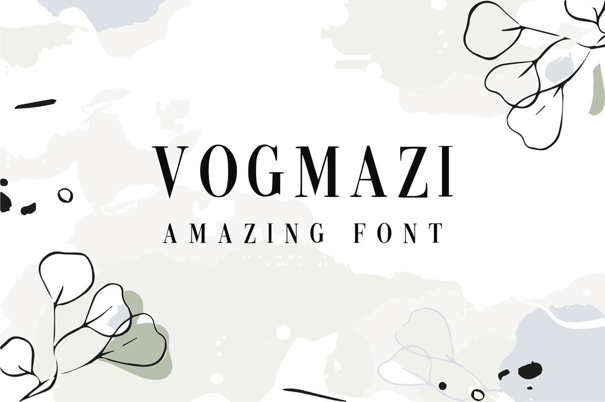 Schriftart Vogmazi