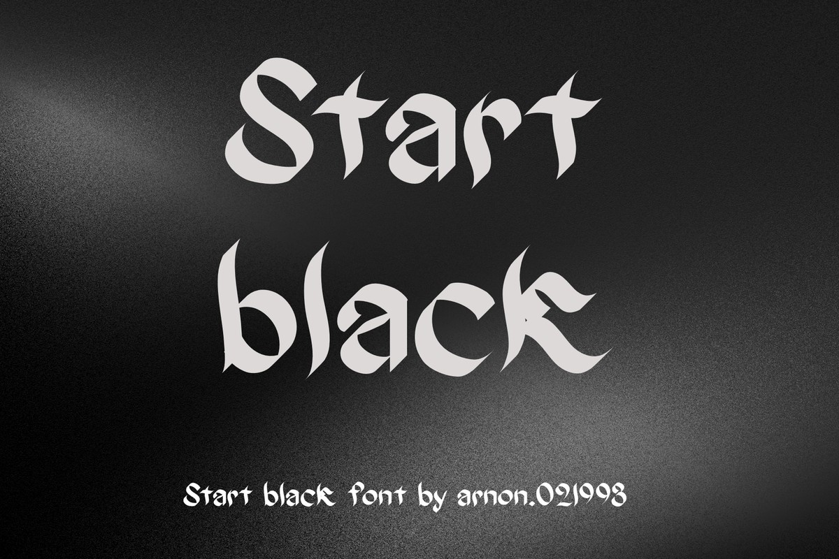 Schriftart Start Black
