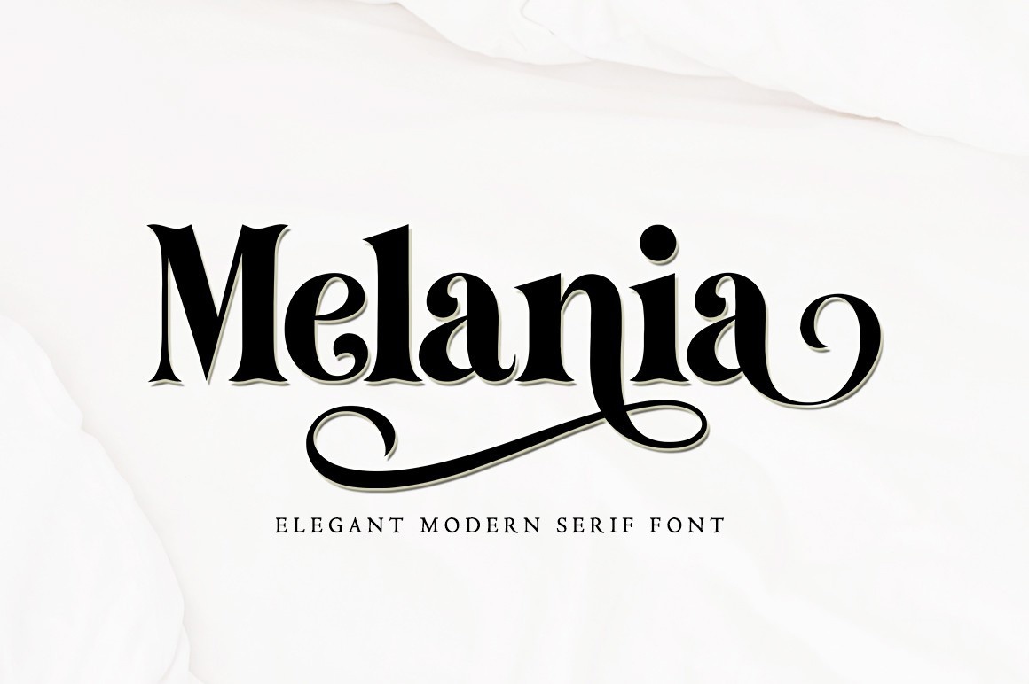 Schriftart Melania