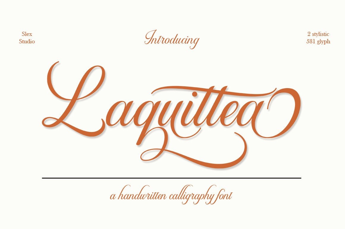 Schriftart Laquittea