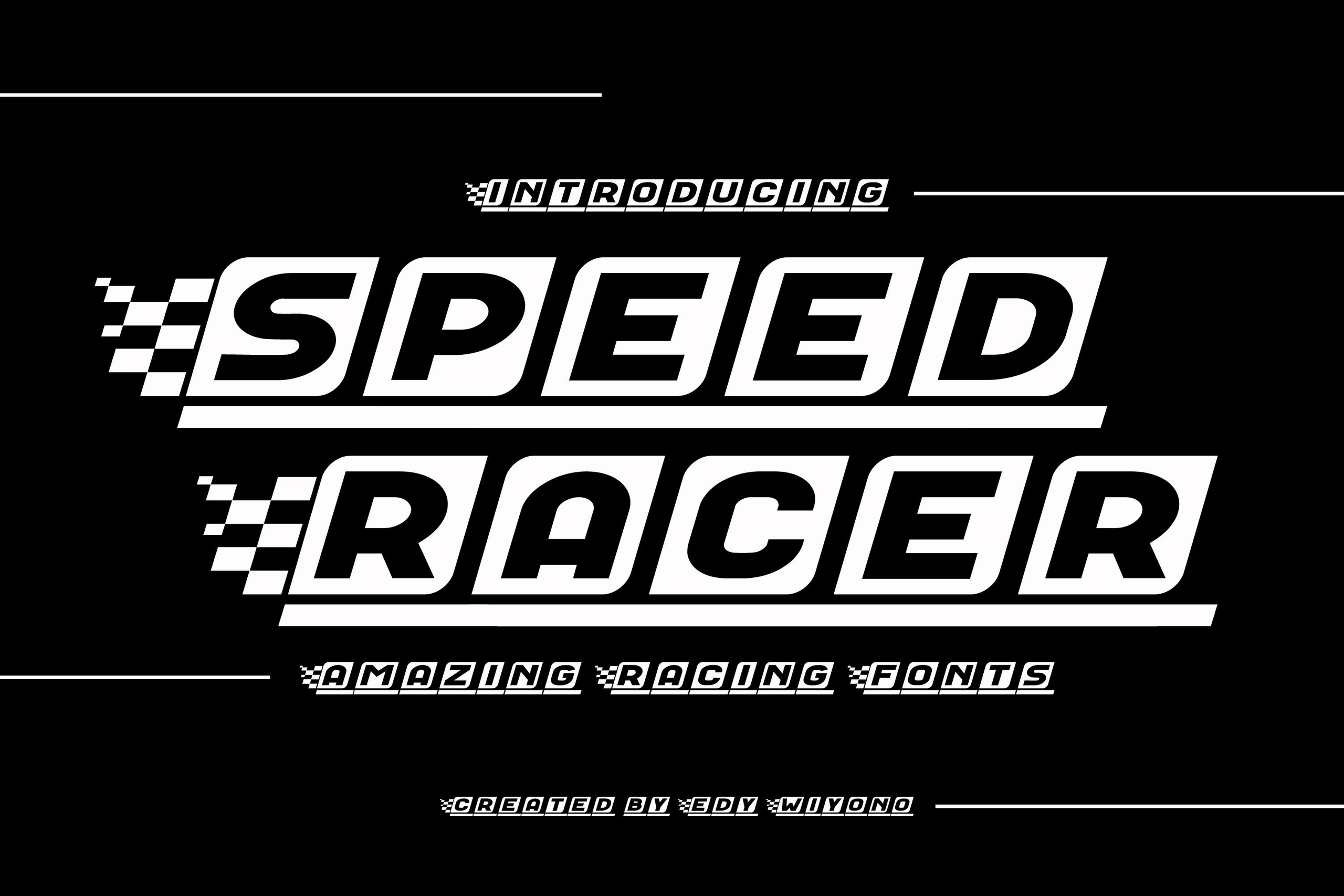Schriftart Speed Racer