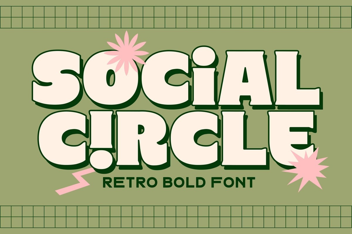 Schriftart Social Circle