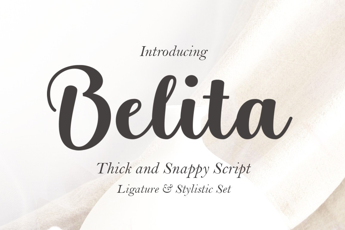 Schriftart Belita