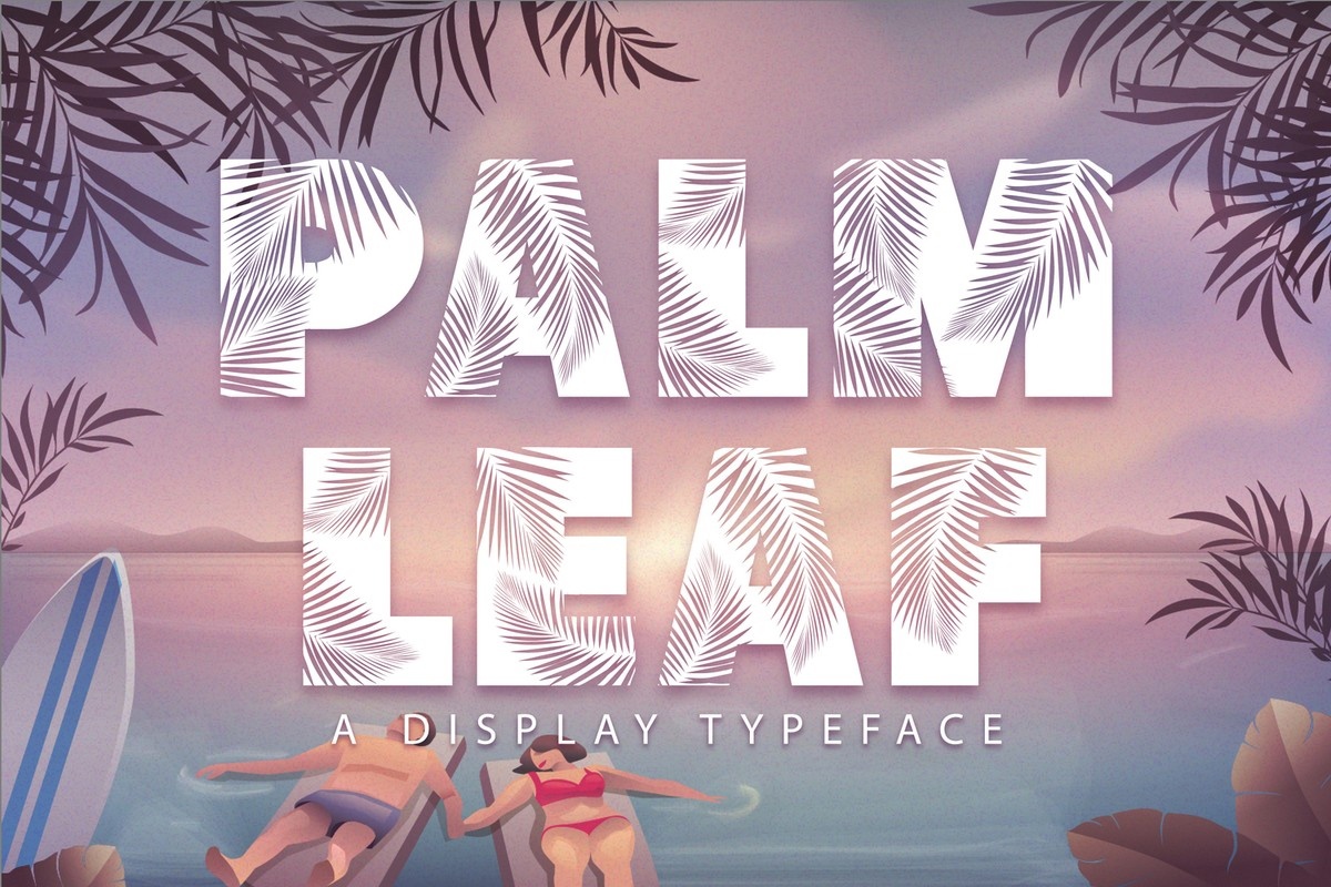 Schriftart Palm Leaf