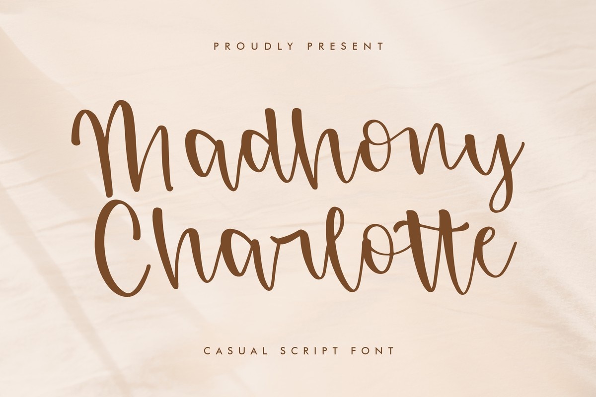 Schriftart Madhony Charlotte