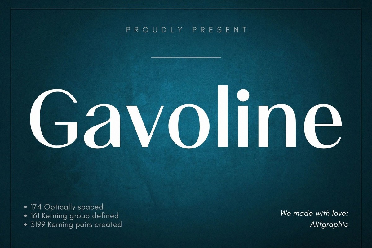 Schriftart Gavoline