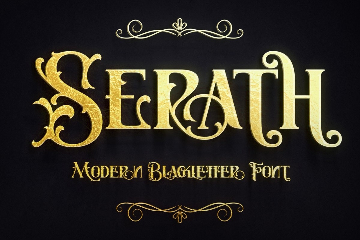 Schriftart Serath