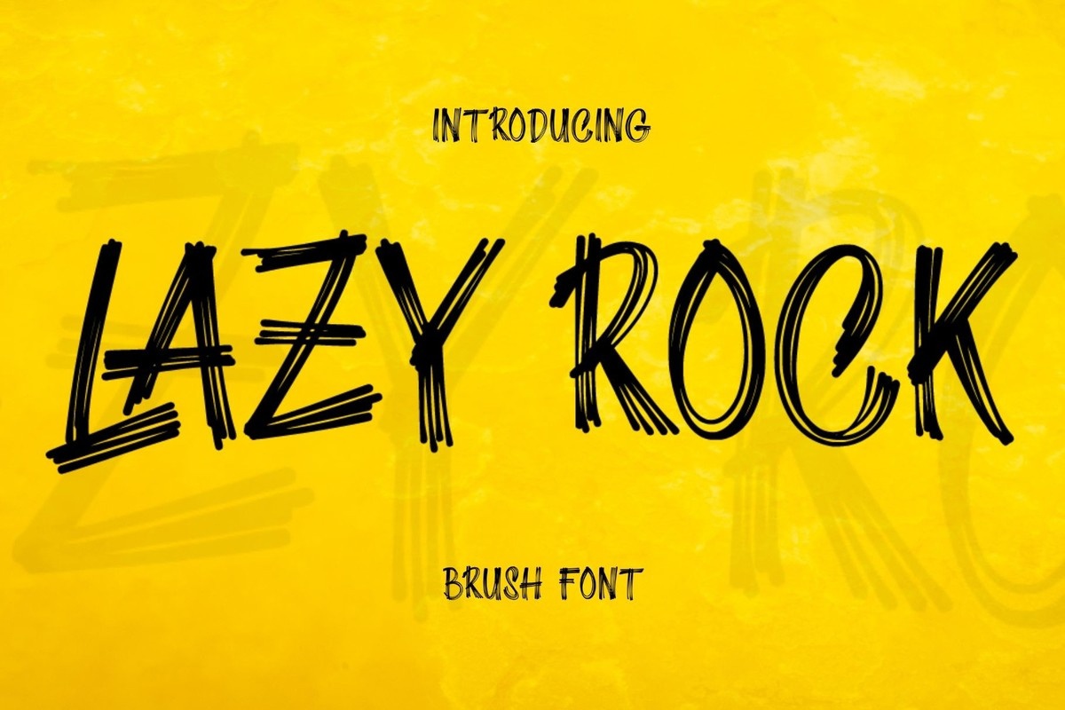 Schriftart Lazy Rock