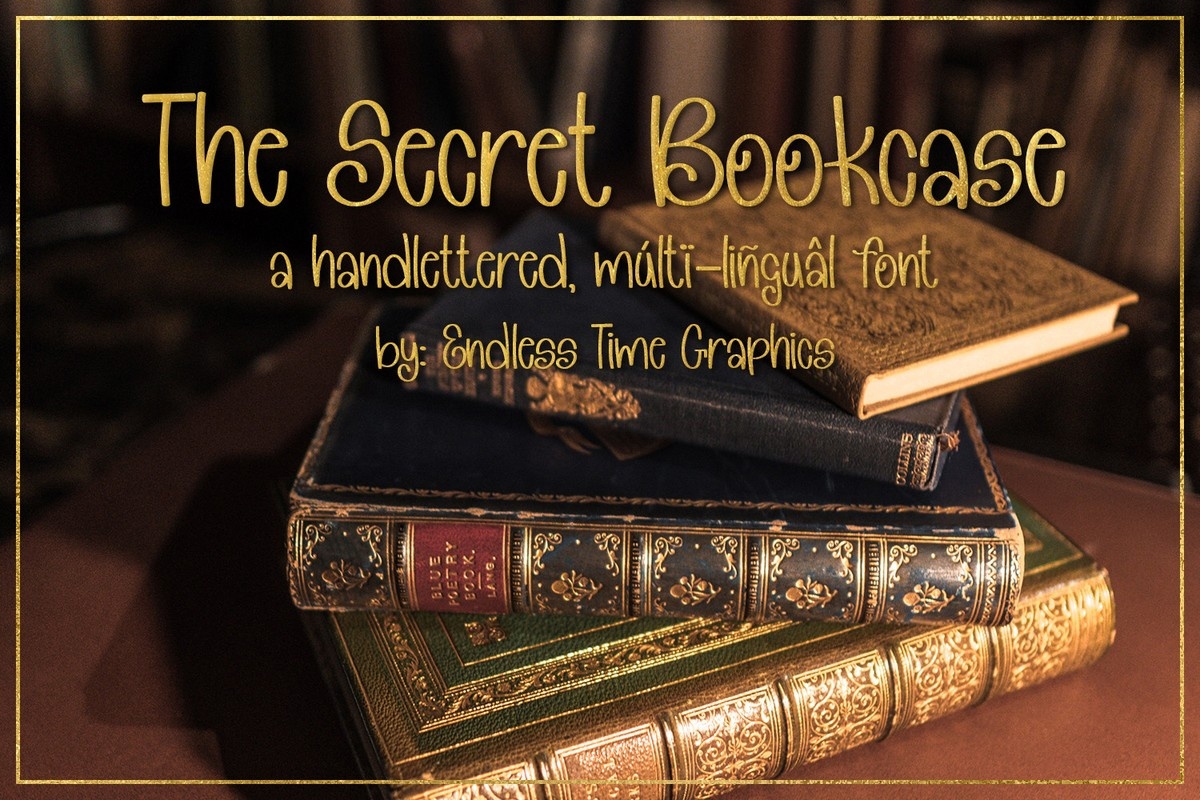 Schriftart The Secret Bookcase