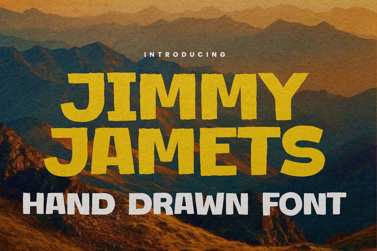 Schriftart Jimmy Jamets