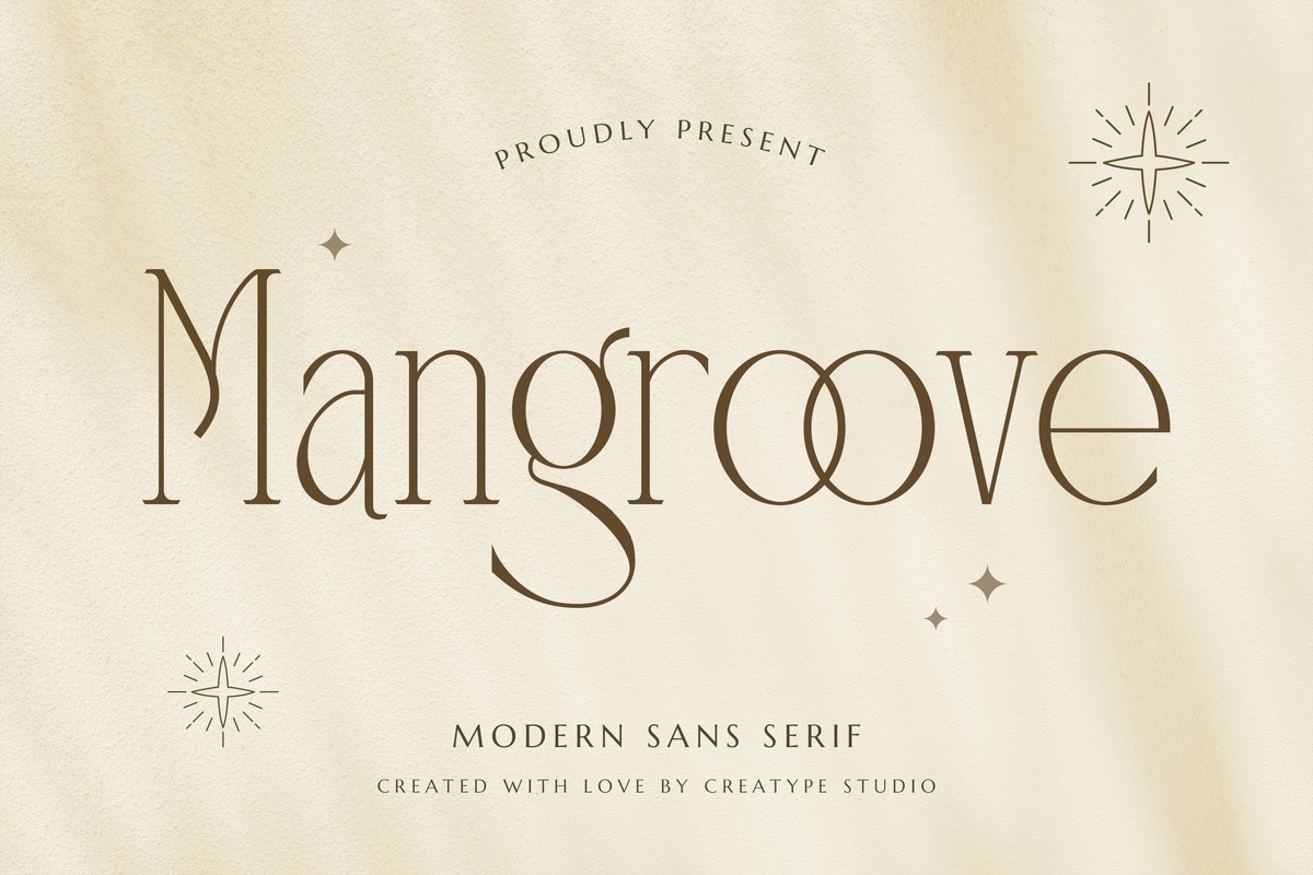 Schriftart Mangroove