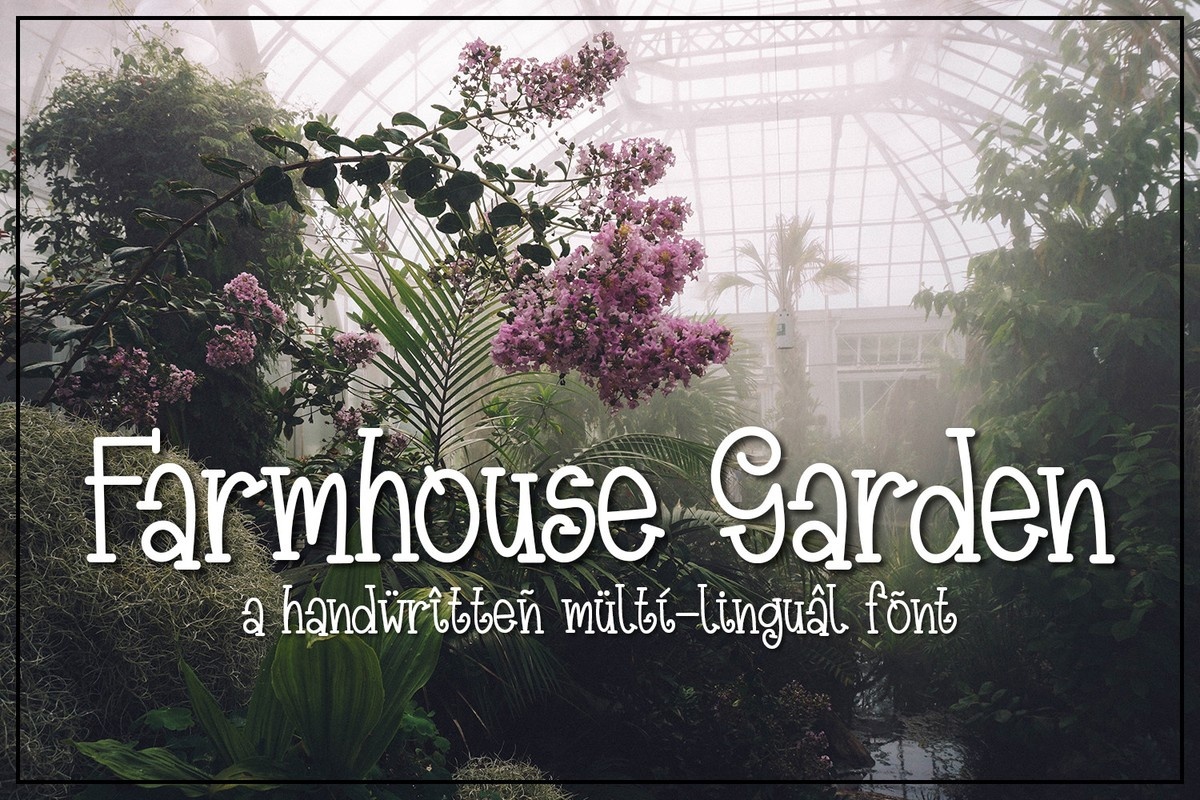 Schriftart Farmhouse Garden