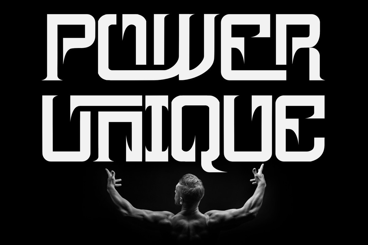 Schriftart Power Unique