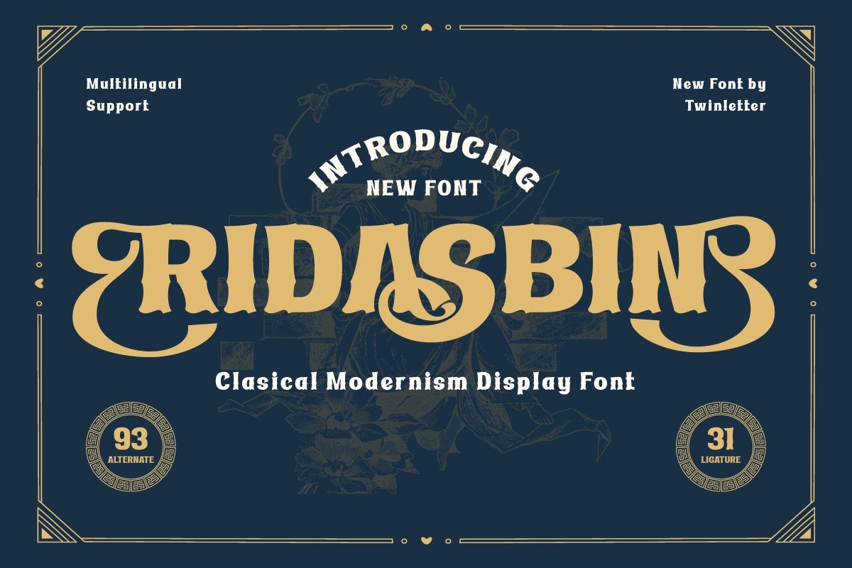 Schriftart Ridasbin