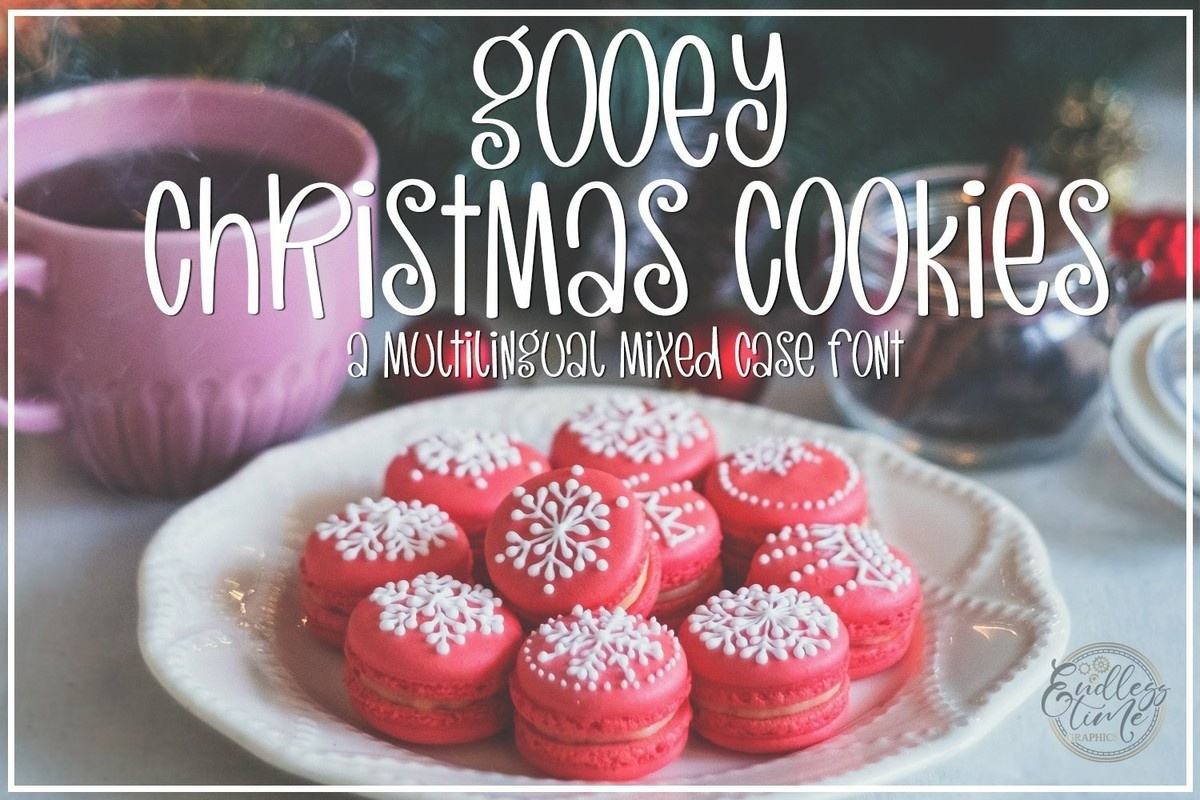 Schriftart Gooey Christmas Cookies