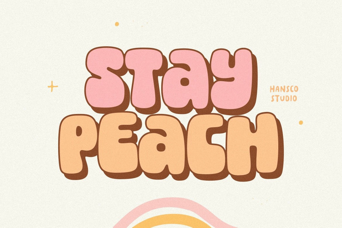 Schriftart Stay Peach