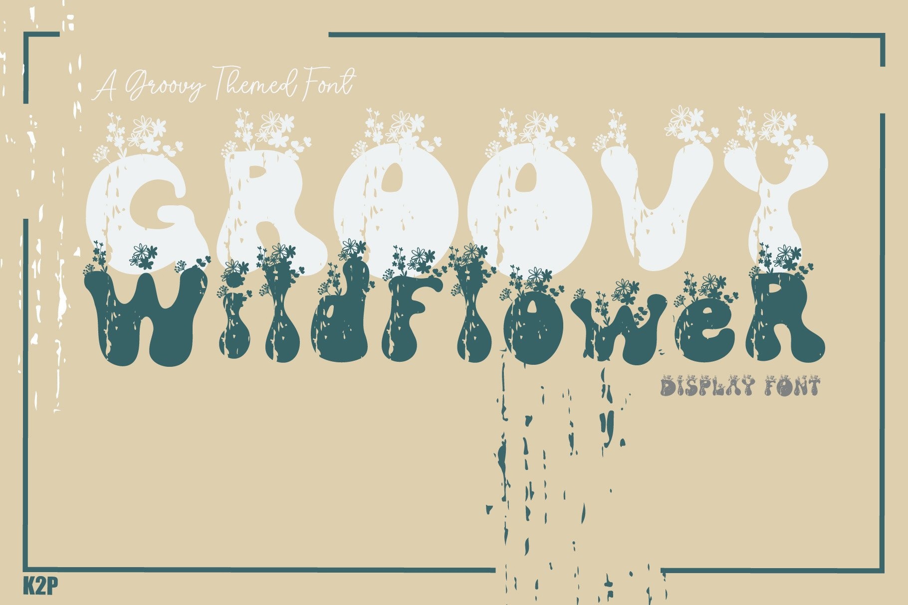 Schriftart Groovy Wildflower