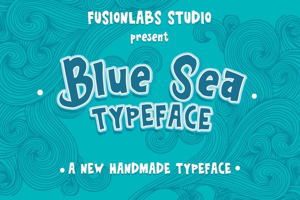 Schriftart Blue Sea Typeface