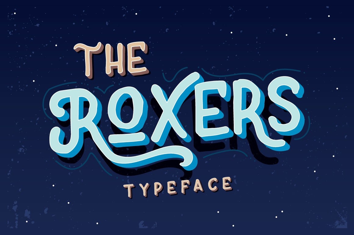 Schriftart Roxers Typeface