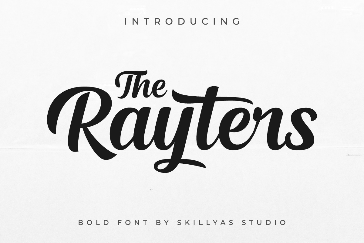 Schriftart The Rayters