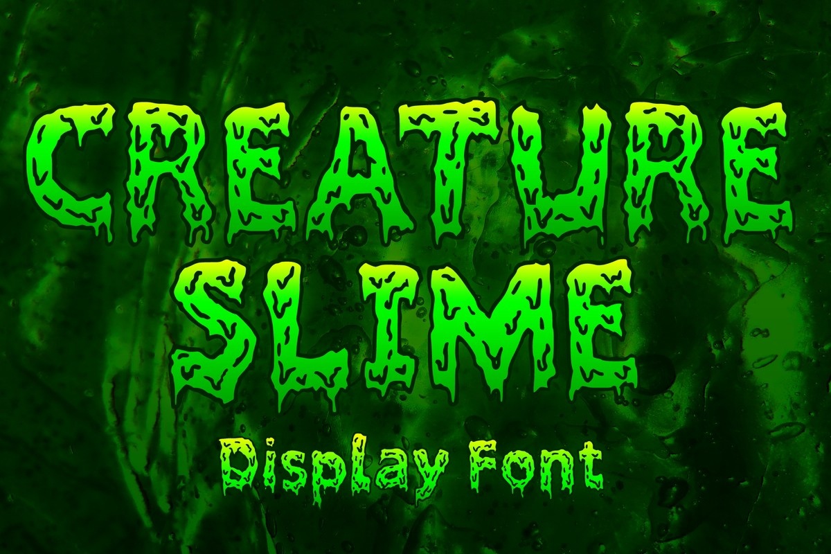 Schriftart Creature Slime