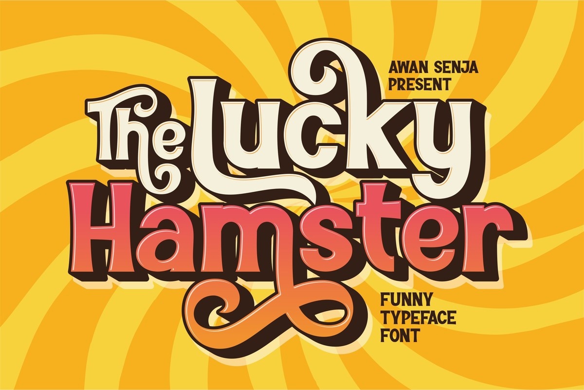 Schriftart The Lucky Hamster