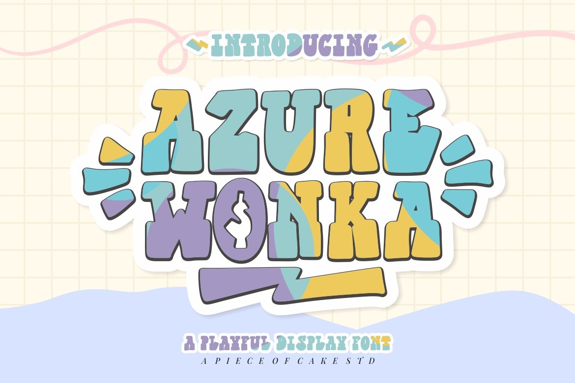 Schriftart Azure Wonka