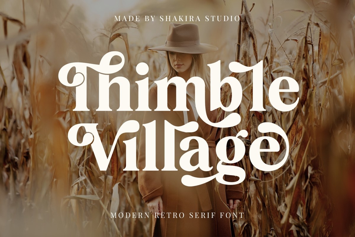 Schriftart Thimble Village