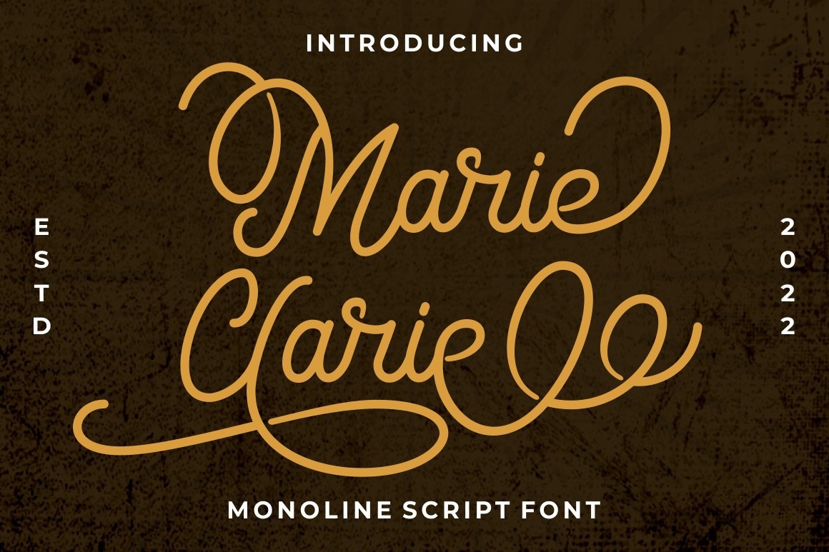 Schriftart Marie Clarie