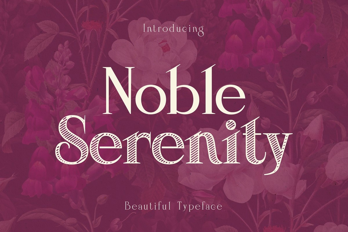 Schriftart Noble Serenity