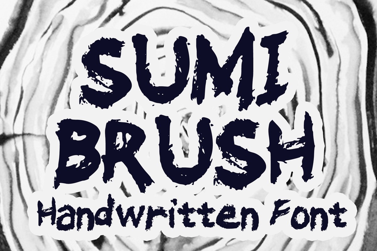 Schriftart Sumi Brush