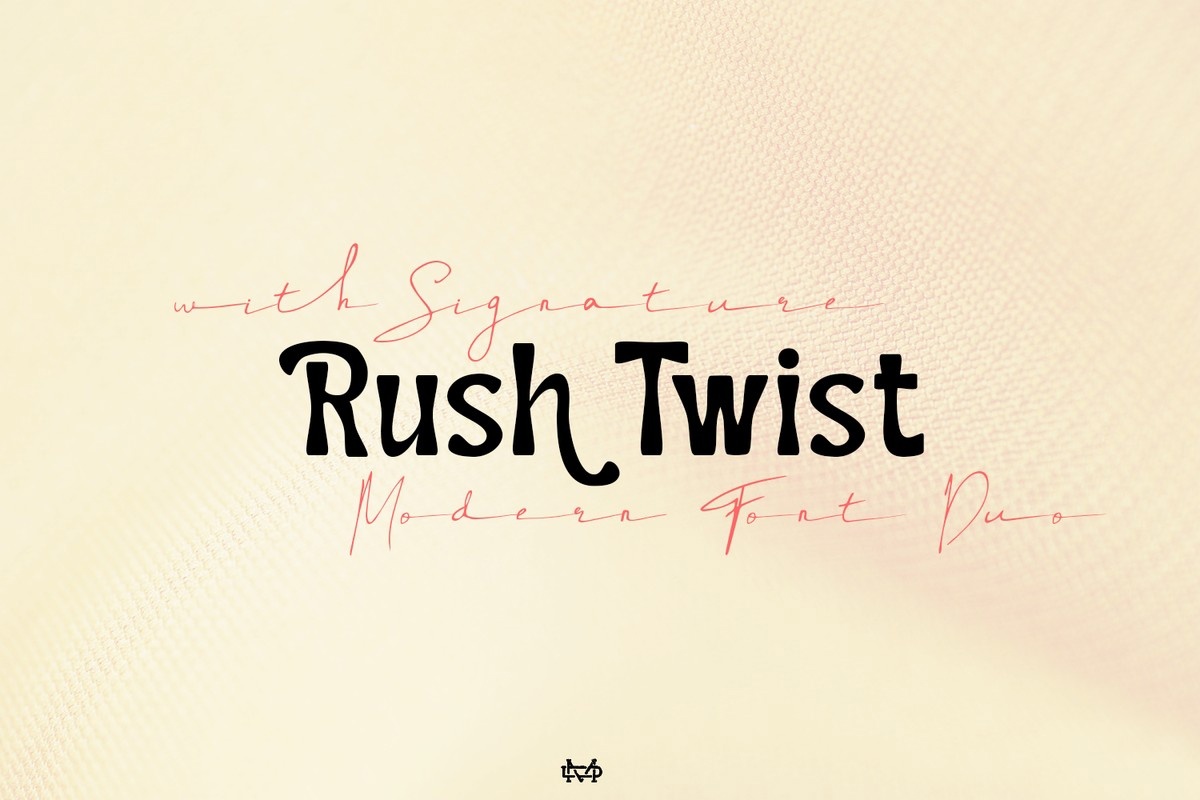 Schriftart Rush Twist