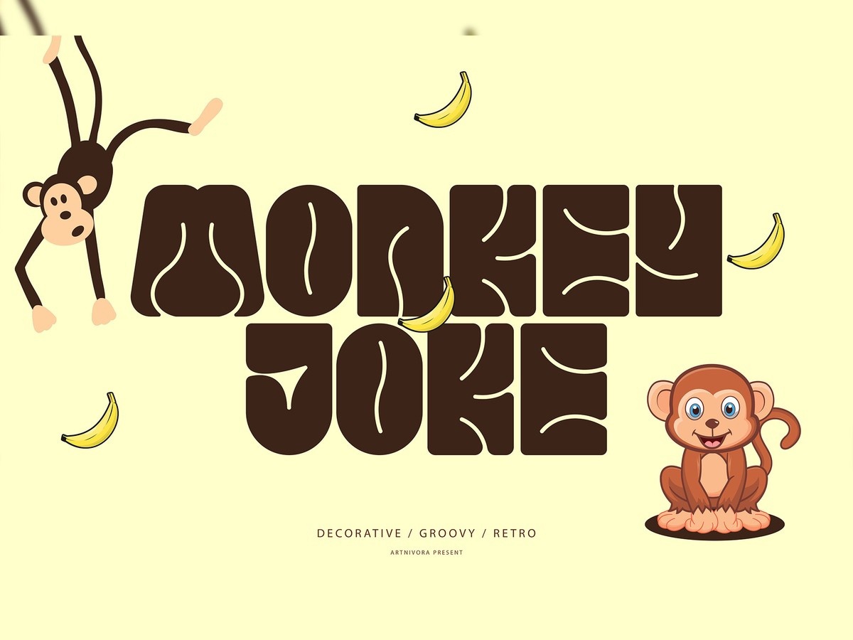 Schriftart Monkey Joke