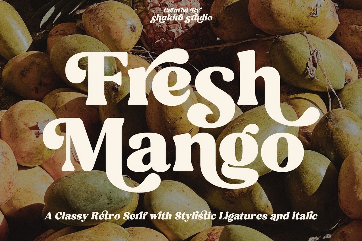 Schriftart Fresh Mango