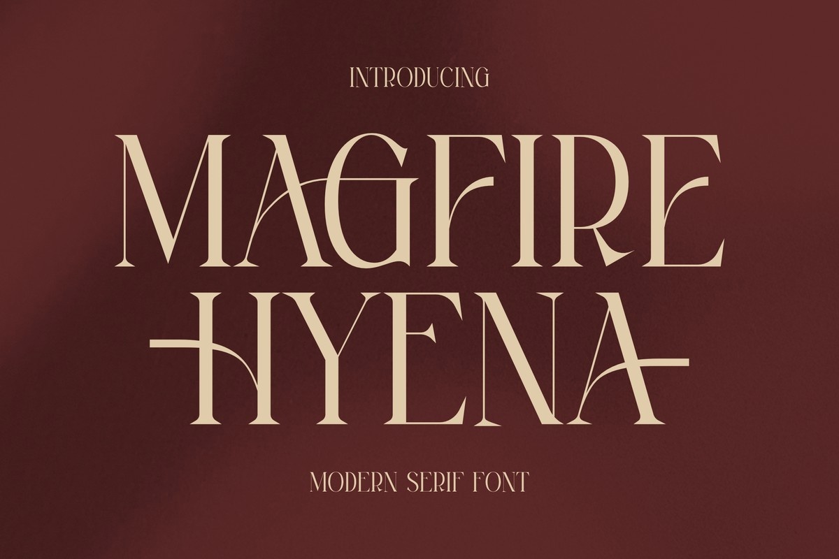 Schriftart Magfire Hyena