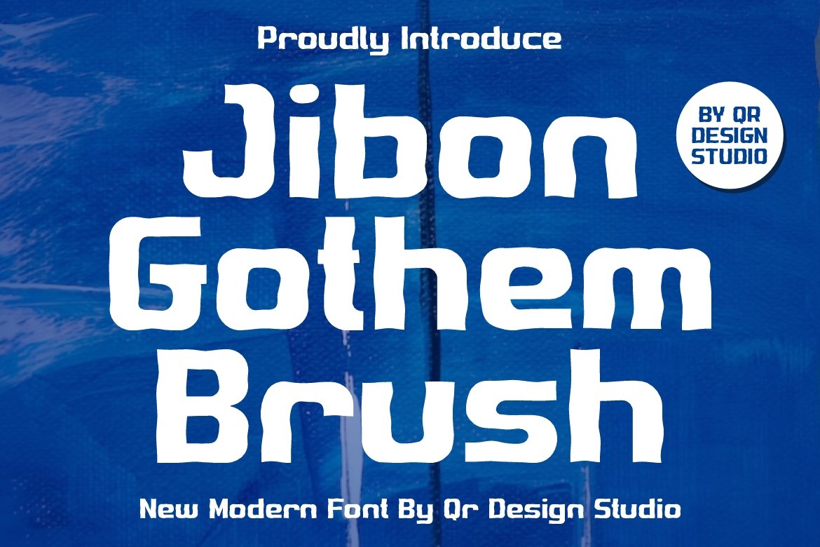 Schriftart Jibon Gothem Brush