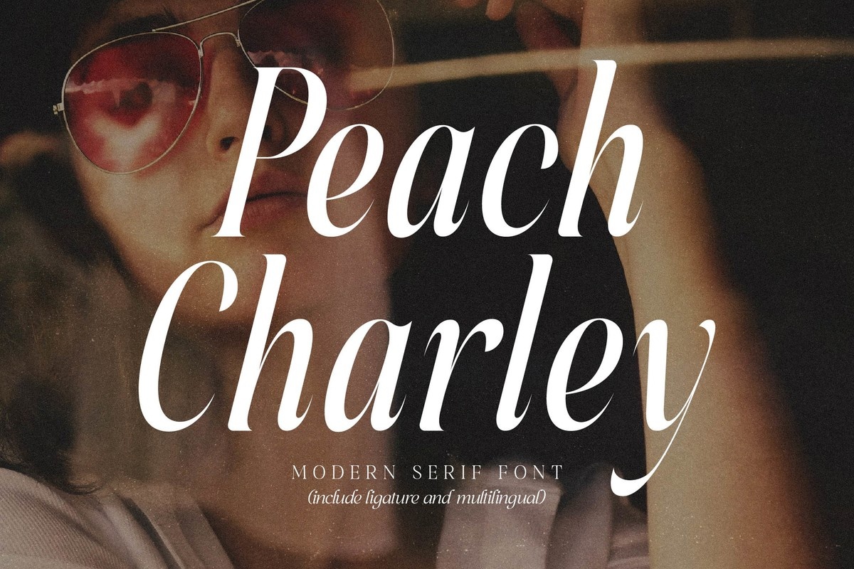 Schriftart Peach Charley