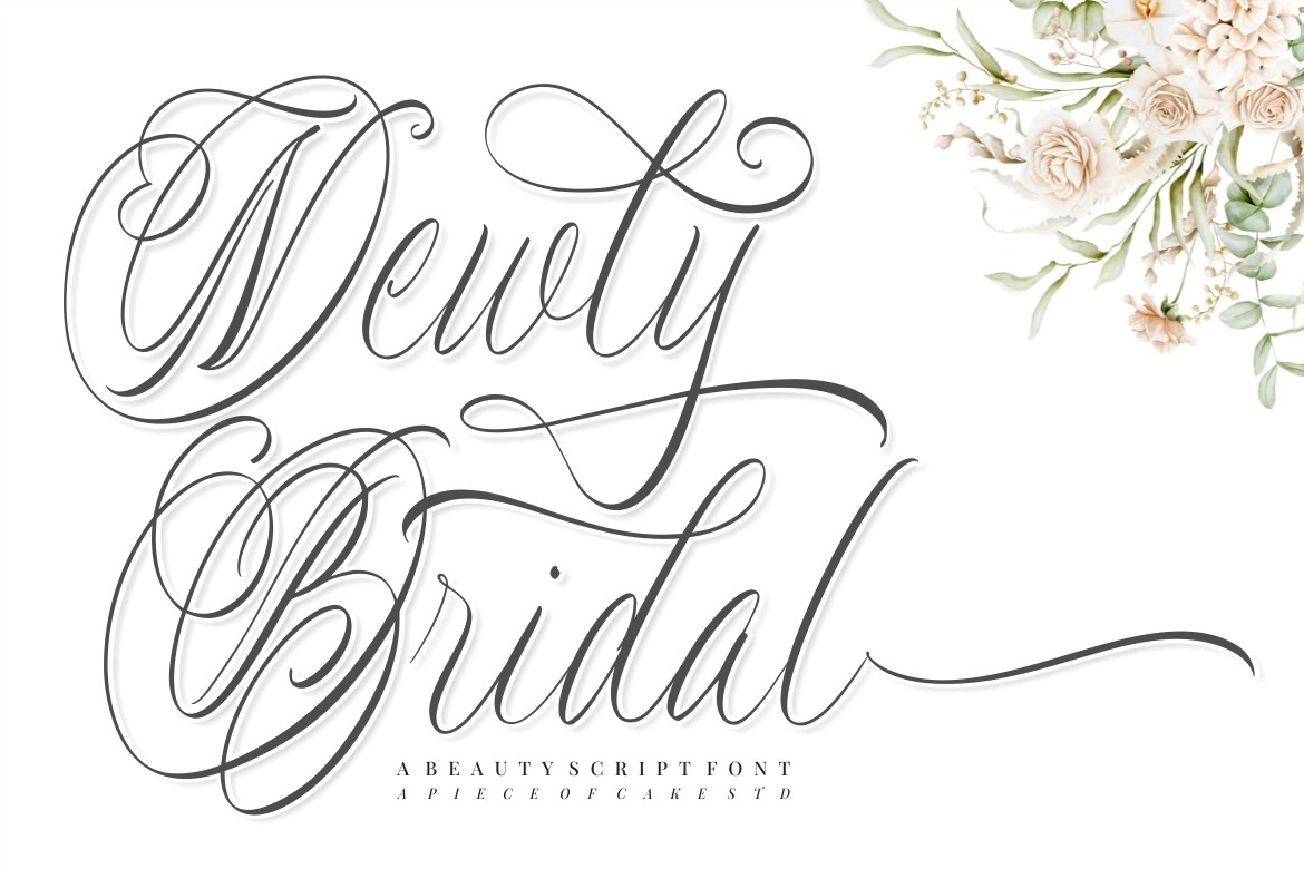 Schriftart Newly Bridal