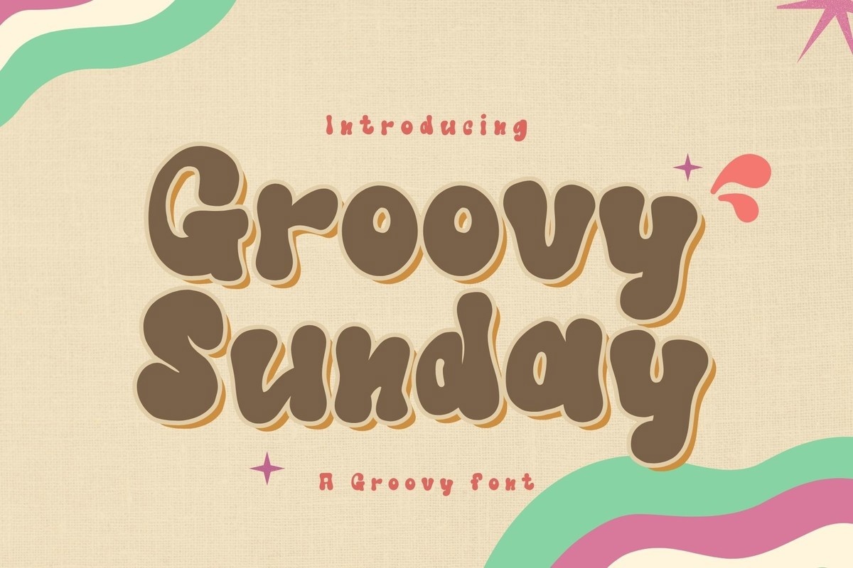 Schriftart Groovy Sunday