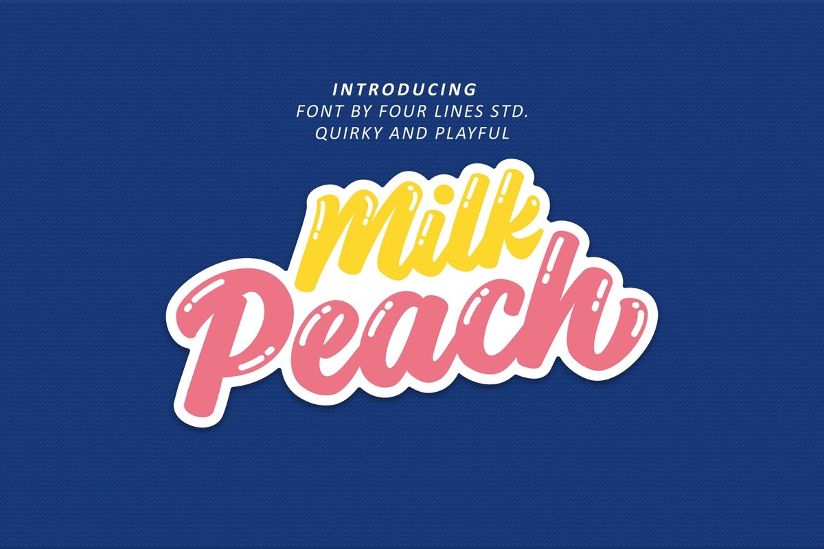 Schriftart Milk Peach