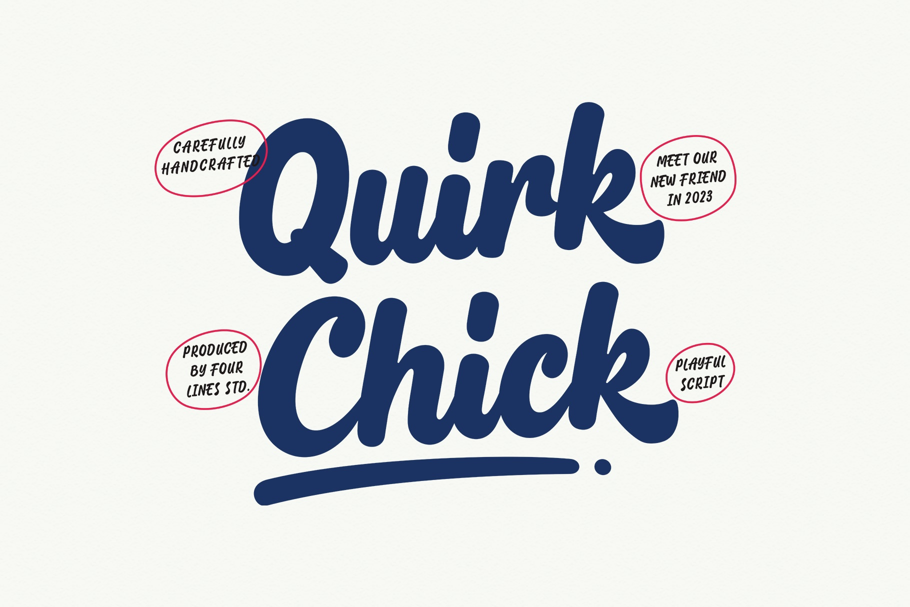 Schriftart Quirk Chick