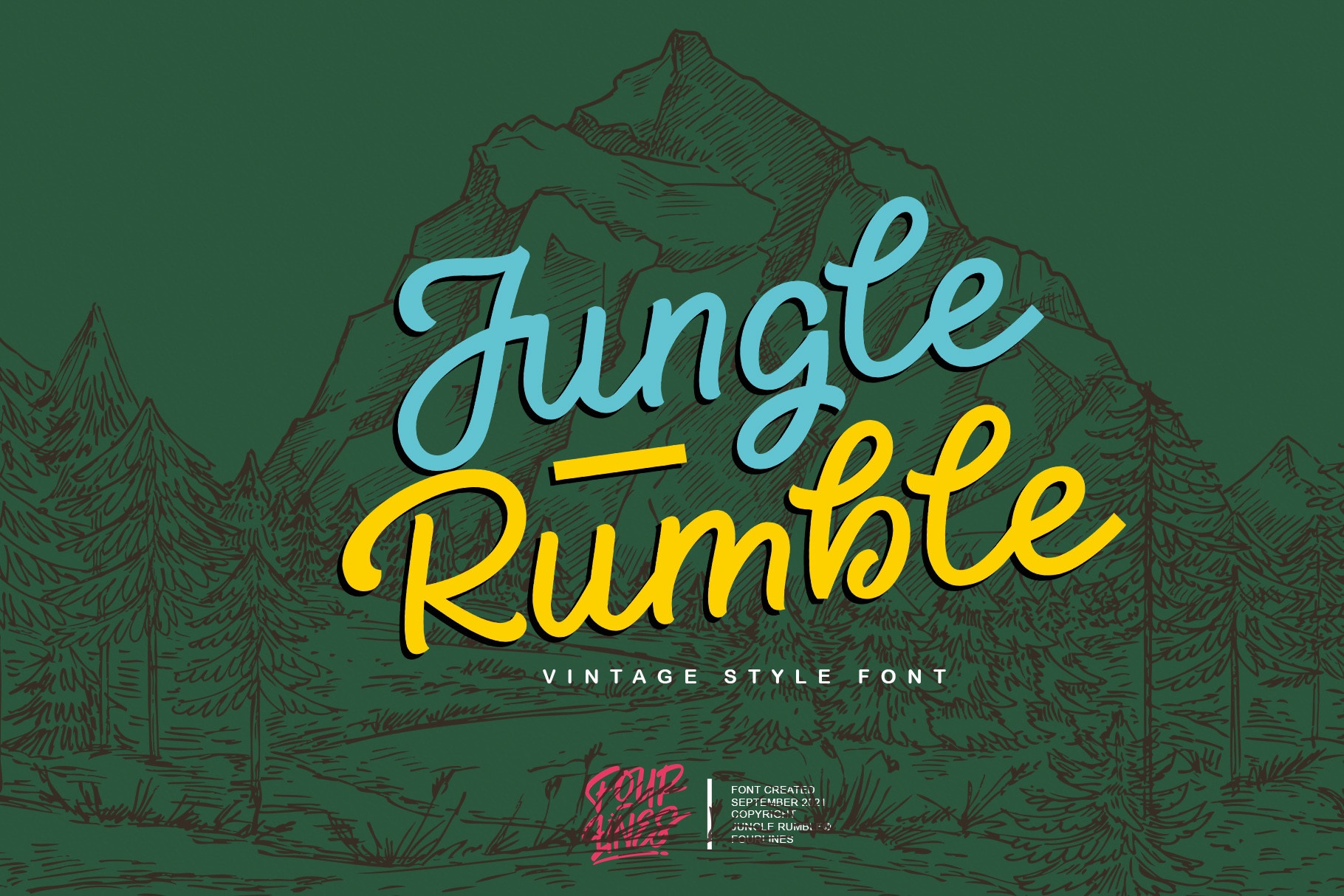 Schriftart Jungle Rumble