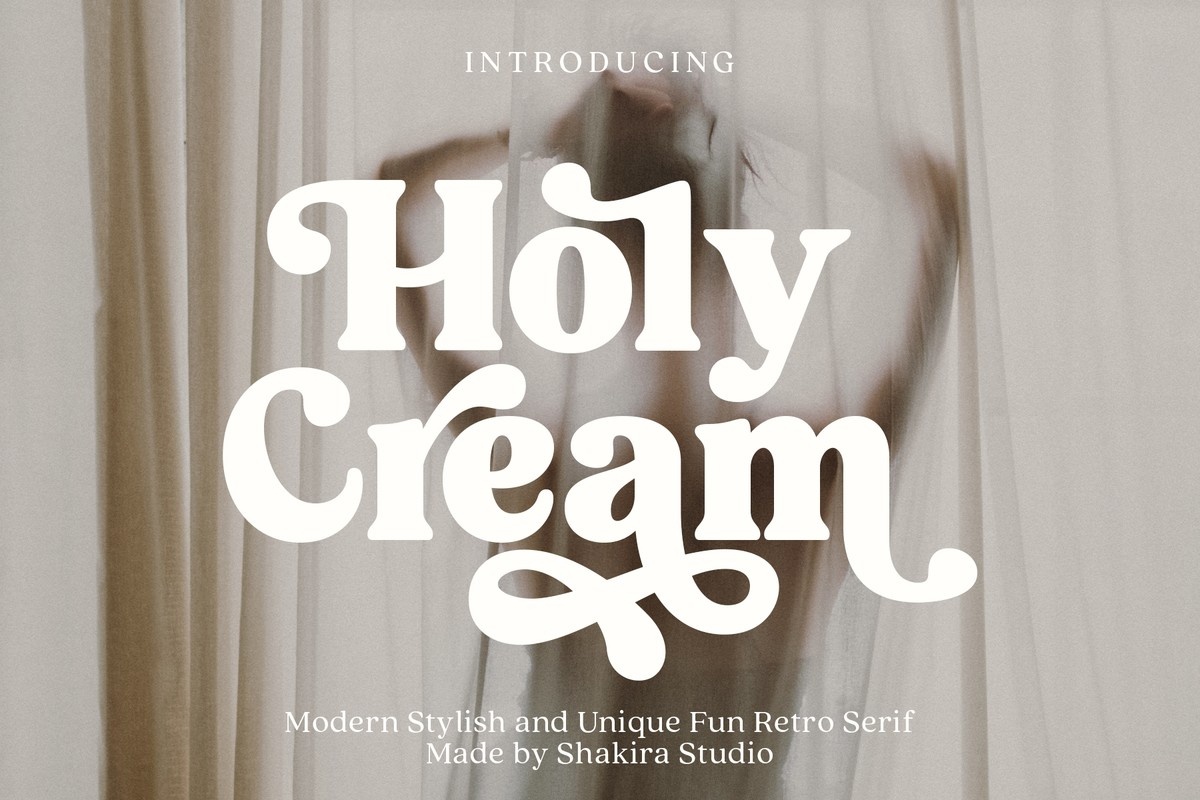 Schriftart Holy Cream