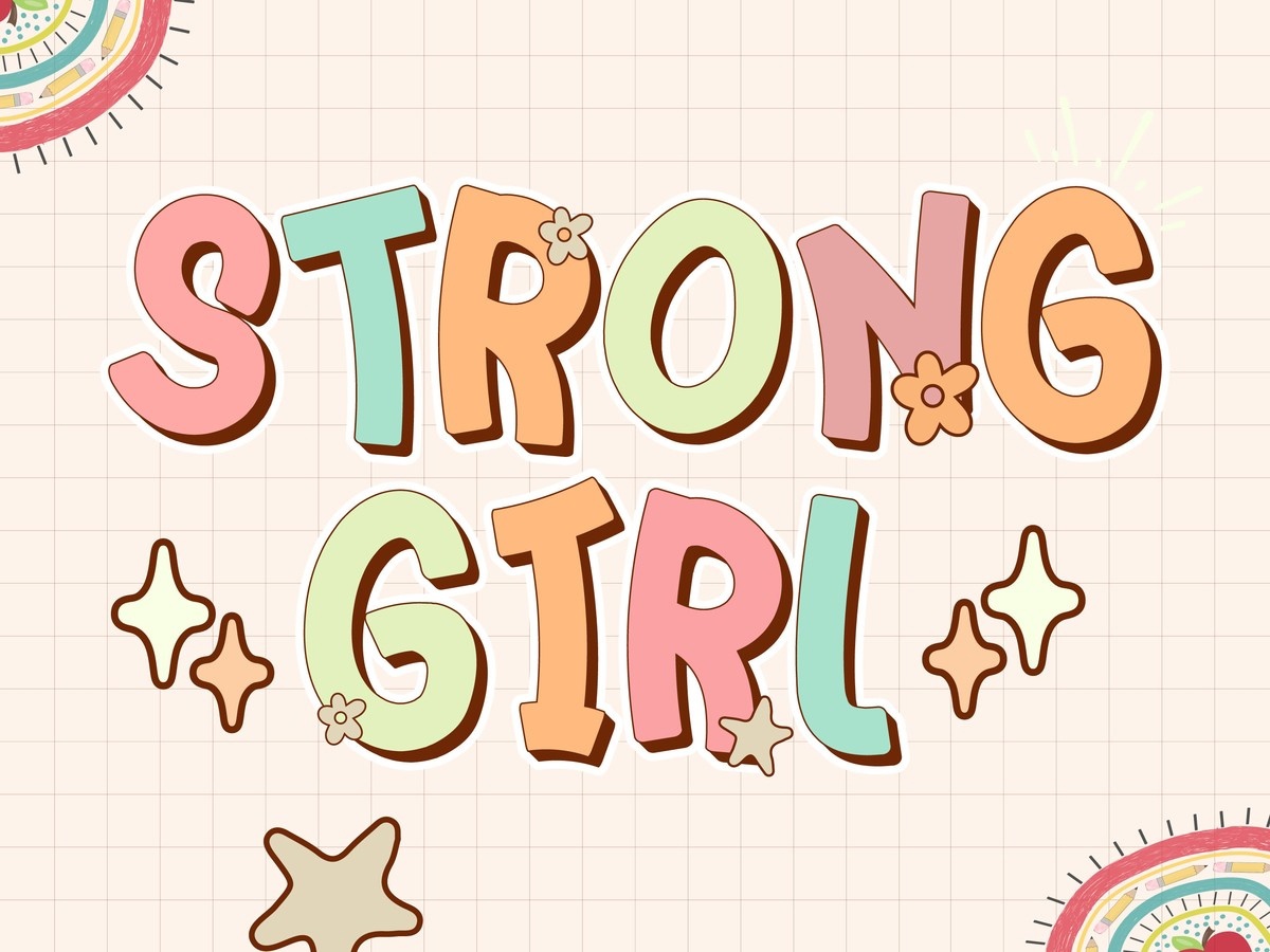 Schriftart Strong Girl