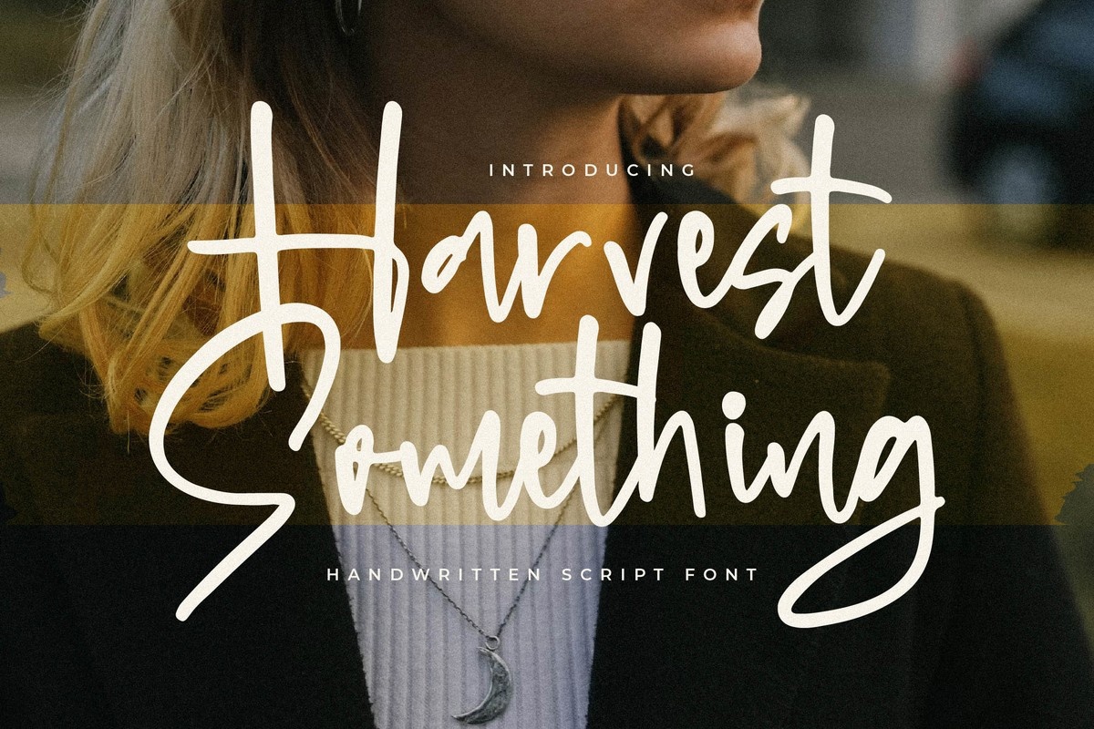 Schriftart Harvest Something