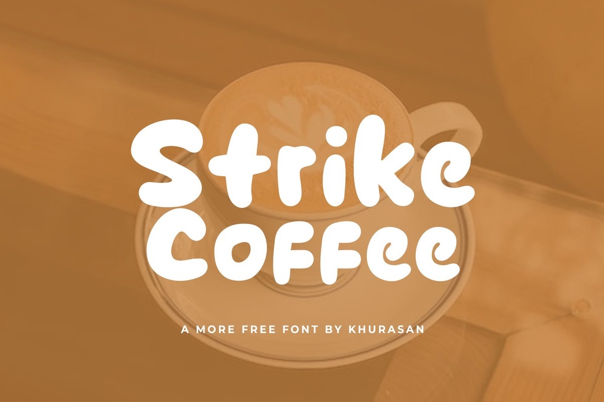 Schriftart Strike Coffee