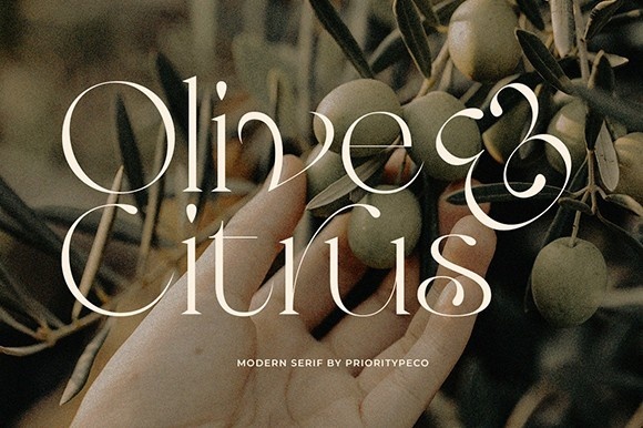 Schriftart Olive & Citrus