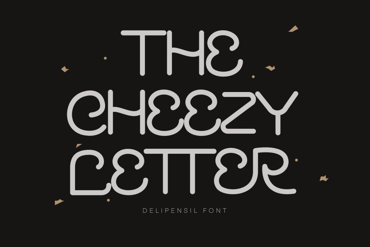 Schriftart The Cheezy Letter
