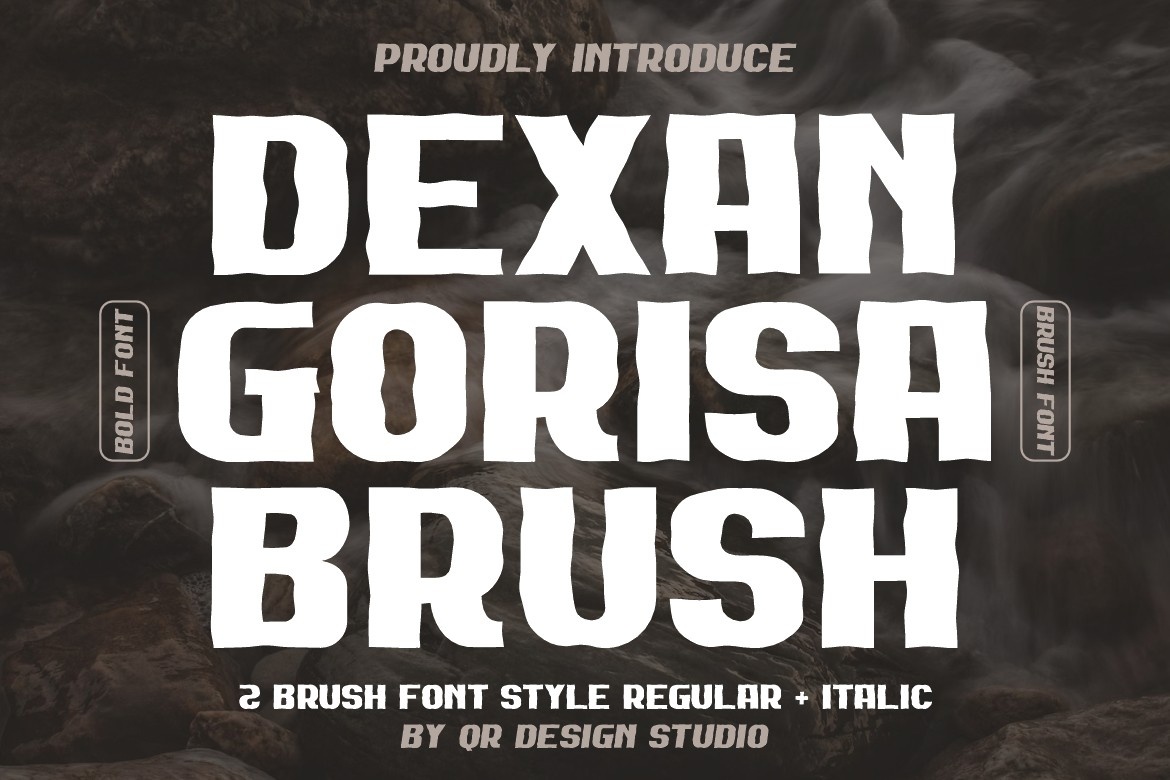 Schriftart Dexan Gorisa Brush